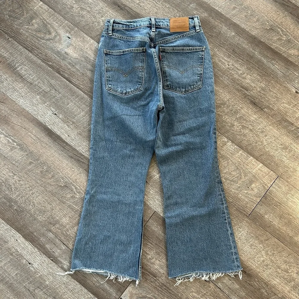 Levi's Premium 70s High Flare Jeans W27 L24 Blue Retro Y2K Denim